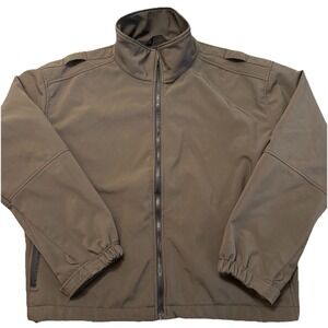 Spiewak Men XL Softshell Full Zip Service Jacket Brown Tactical Patrol Outdoor